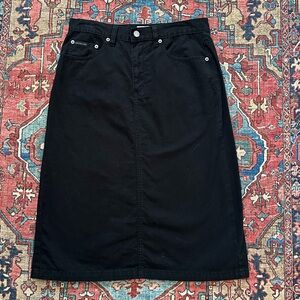 Calvin Klein Jeans Black Denim Skirt Womens size 6